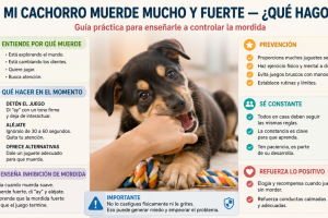 Mi cachorro muerde mucho y fuerte — qué hago