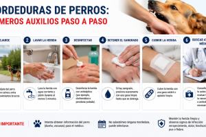 Mordeduras de perros primeros auxilios paso a paso