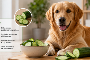 perros pueden comer pepino