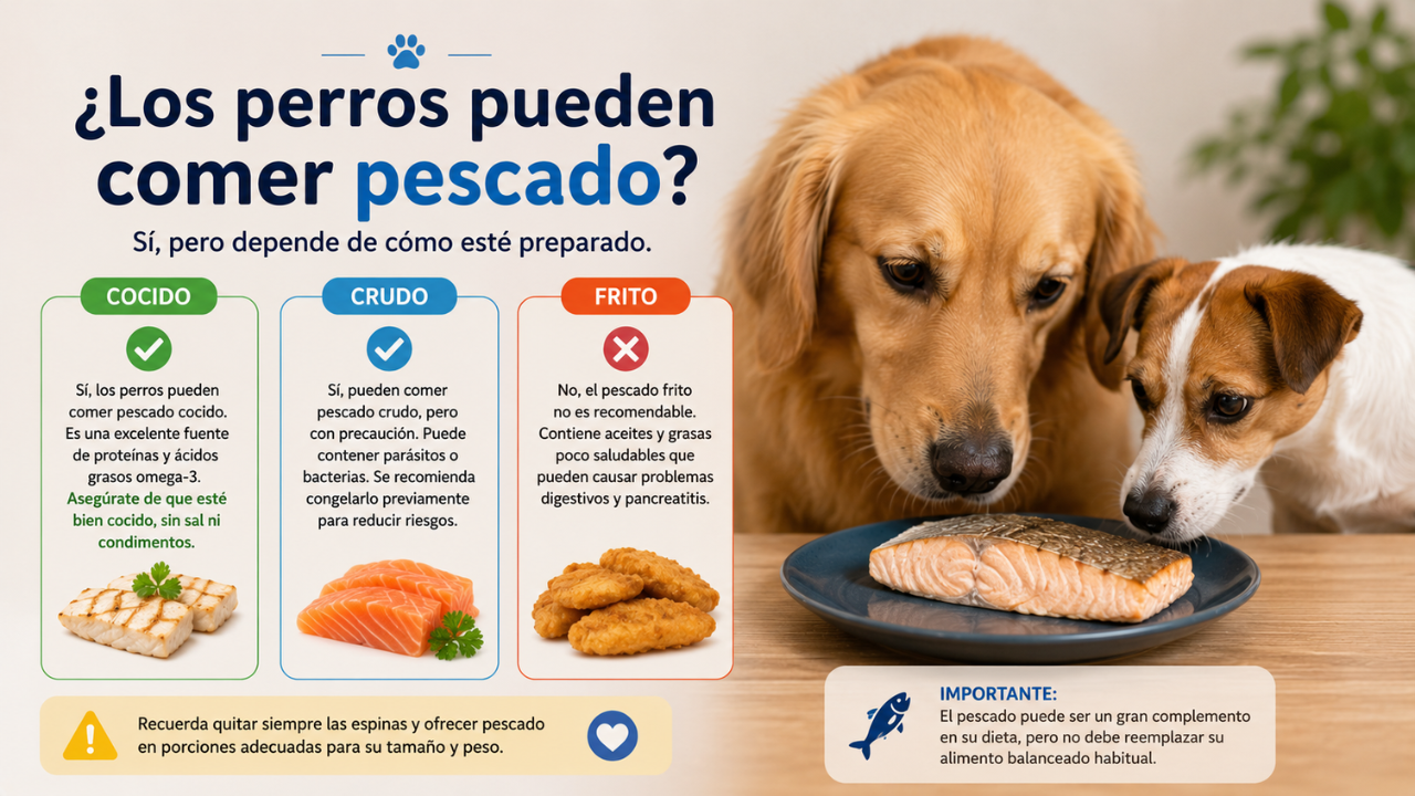 perros pueden comer pescado