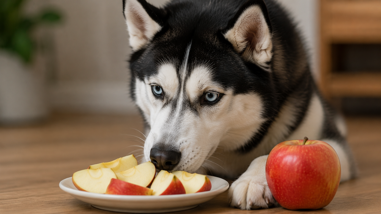 Los perros pueden comer manzana