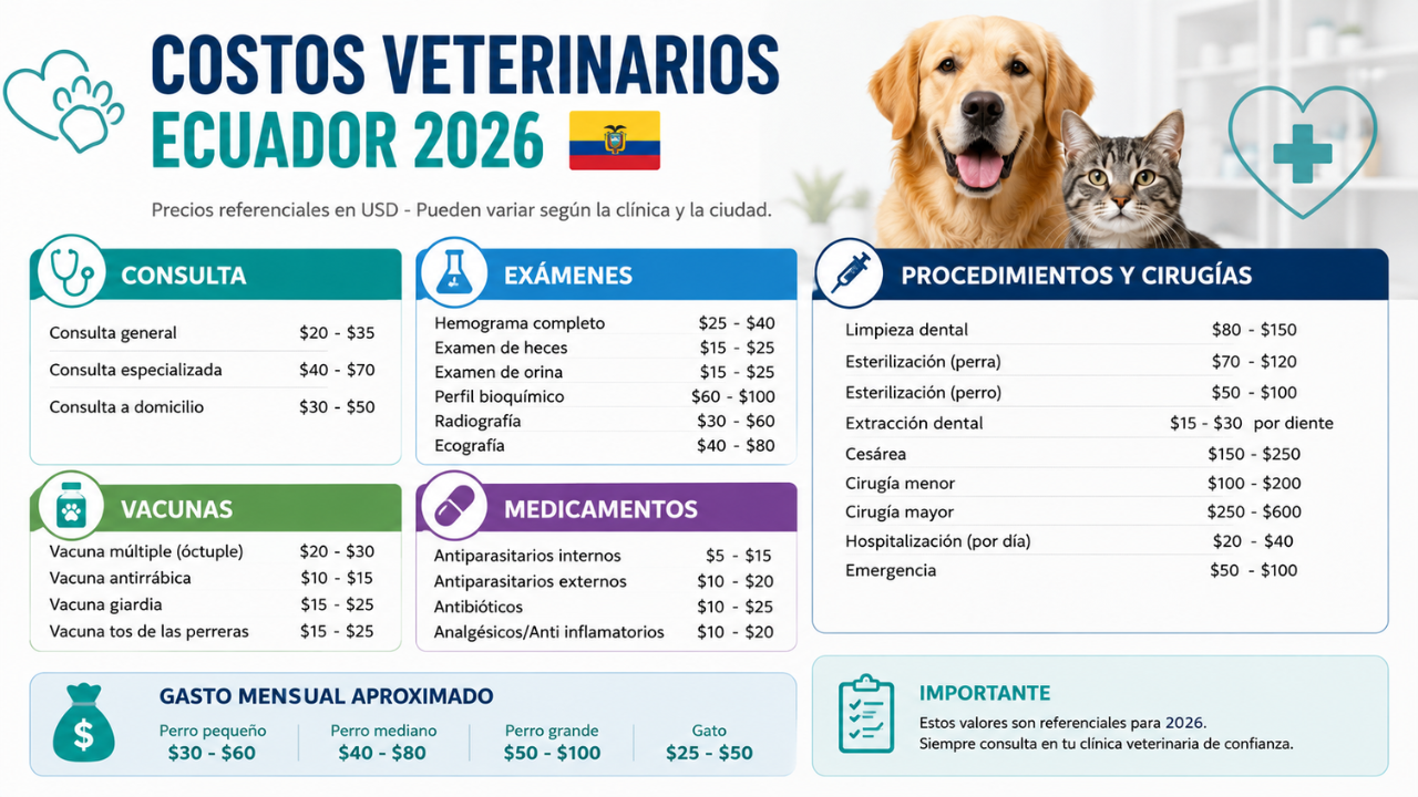costos veterinarios Ecuador